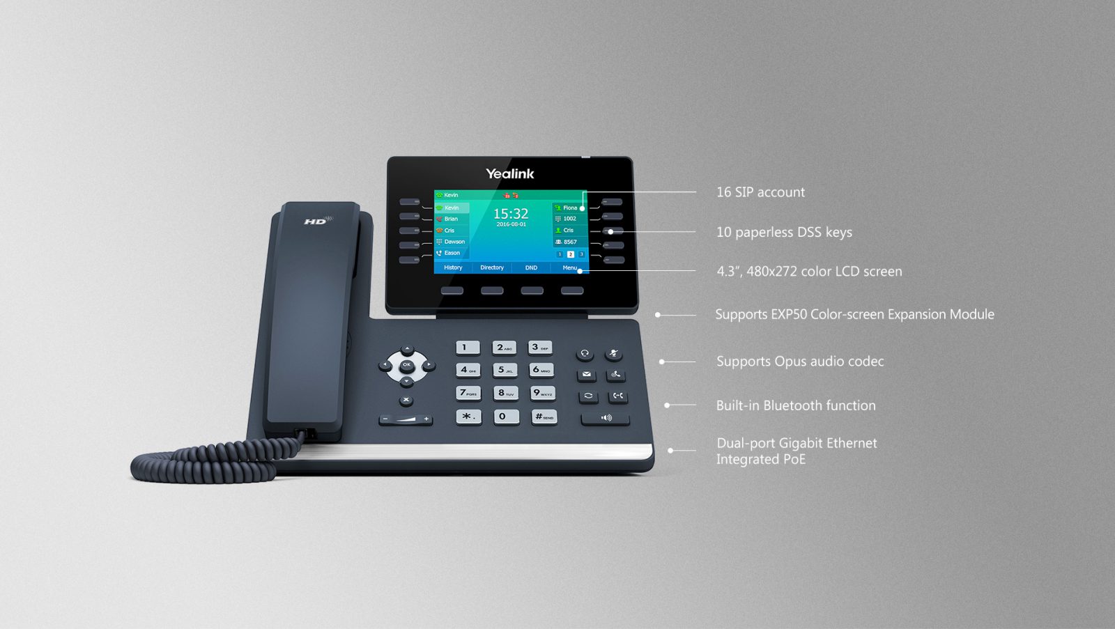 Yealink T54S IP Phone (N/A In HK and Macau) - Hong Kong Distributor - 香港代理