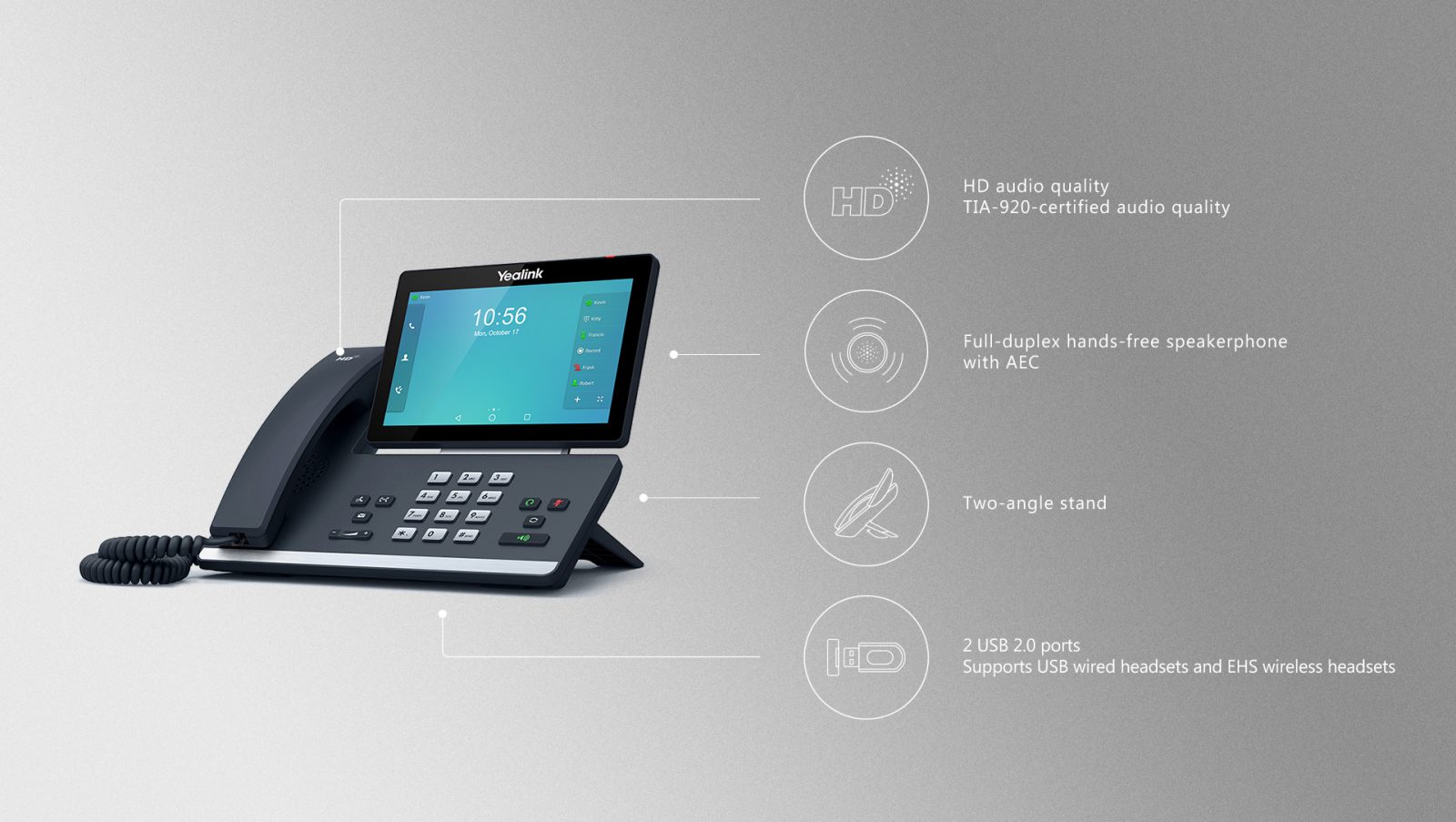 Yealink T58A Smart IP Phone - Sipmax Technology Group - Hong Kong Distributor - Buy it now - 香港代理
