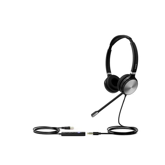 Yealink UH36-DUAL Wired USB Headset (Certified for use with MS Teams)