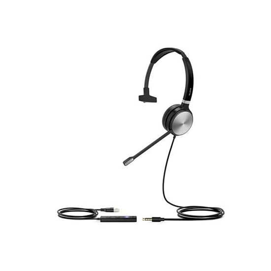 Yealink UH36 Mono Wired USB Headset (Certified for use with MS Teams)
