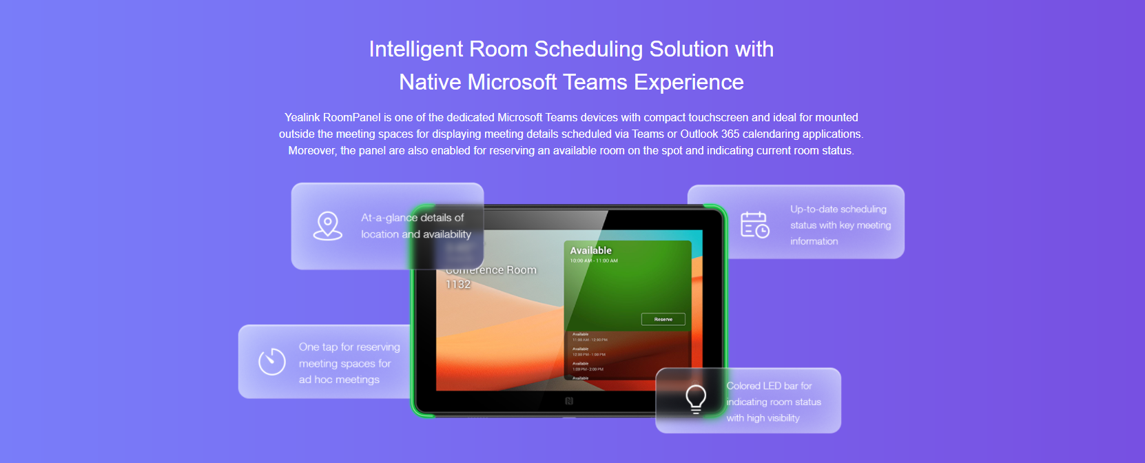 Yealink Room Panel for Microsoft Teams